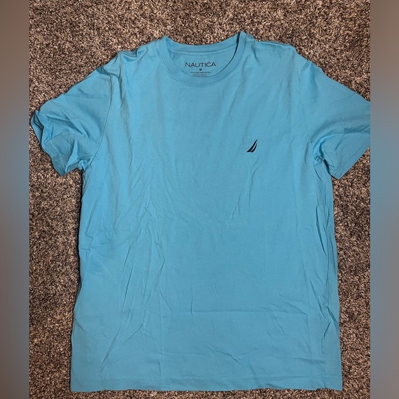 Men's Nautica Blue Tee Size Medium - Picture 2 of 4